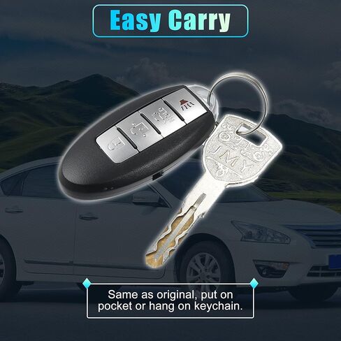 X AUTOHAUX 315 ميجا هرتز KR55WK48903 استبدال القرب الذكي إدراج مفتاح التحكم عن بعد بدون مفتاح لنيسان ألتيما 2007-2012 لنيسان ماكسيما 2009-2014 4 أزرار 46 رقاقة KR55WK49622 in Kuwait