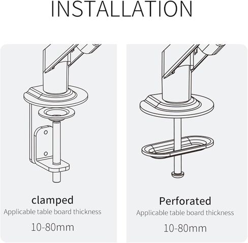 17-34 inch desktop gas spring monitor stand M5(M5 Gray) in Saudi Arabia