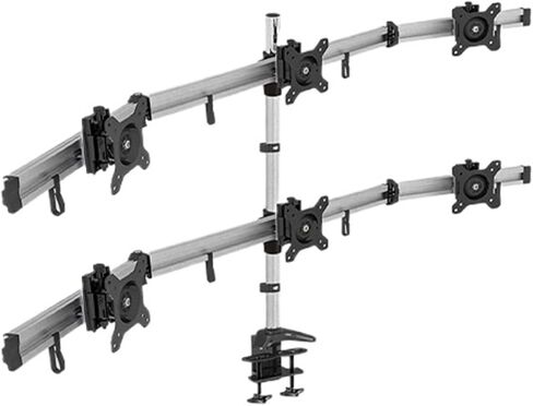 Four-screen monitor stand, six-screen splicing aluminum alloy dual screen(Four-screenMP240X) in Saudi Arabia