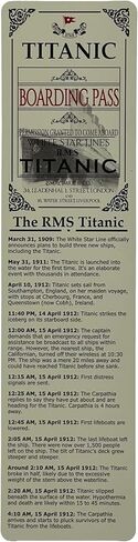 Titanic Bookmark Ticket Boarding Pass Merchandise RMS Titanic Gifts Memorabilia 5 Pack in Saudi Arabia