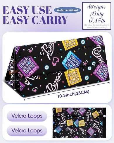 2 Pack of Bingo Card Holder for Pull Tabs Gambling Tickets Bingo Stuff Supplies for Adults Seniors Playing Card Holders for Canasta Poker Bridge Card Games Prizes Gifts for Card Game Lovers Players in Kuwait