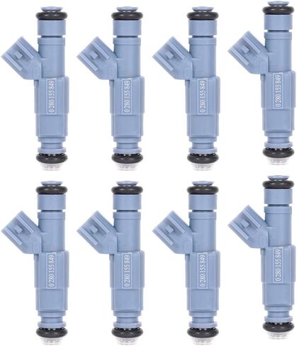 Fuel Injectors 4 Holes Set Of 8 Compatible with 2002 2003 2004 For Dodge For Ram 1500 2001 For Dodge For Dakota 2001 For Jeep For Grand Cherokee Replacement OEM 0280155849 in Saudi Arabia