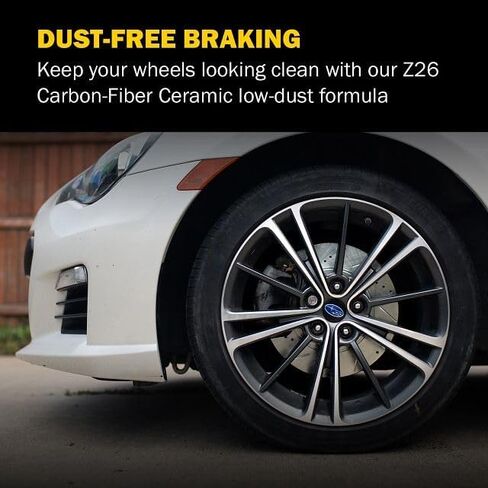 وسادات فرامل أمامية من السيراميك من ألياف الكربون Z26-1413 Z26 لسيارة Hyundai Genesis Coupe 2010-2016، Hyundai Veloster 2013-2015، Kia Optima 2011-2015 [نموذج محدد] in Kuwait