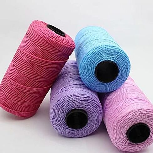Cool Rayon from Bamboo Yarn, Strong & Lustrous for Knitting Car Seat Covers, Tote Bags and Home Decor, Breathable (Cyan) in Saudi Arabia