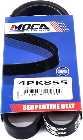MOCA 4PK855 EPDM Serpentine Belt fits for Hyundai 2001-2011 Elantra 2.0L, 2003-2008 Tiburon 2.0L for Kia 2010-2011 Soul 2.0L, for Subaru 2007-2008 Forester 2.5L, for Volkswagen 2004-2005 Passat 2.0L in Saudi Arabia