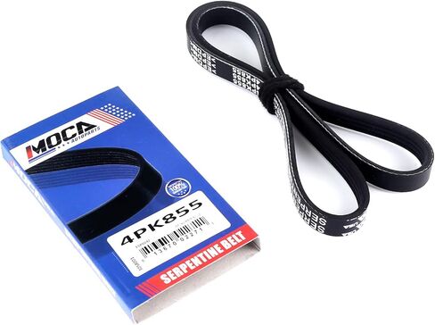 MOCA 4PK855 EPDM Serpentine Belt fits for Hyundai 2001-2011 Elantra 2.0L, 2003-2008 Tiburon 2.0L for Kia 2010-2011 Soul 2.0L, for Subaru 2007-2008 Forester 2.5L, for Volkswagen 2004-2005 Passat 2.0L in Saudi Arabia