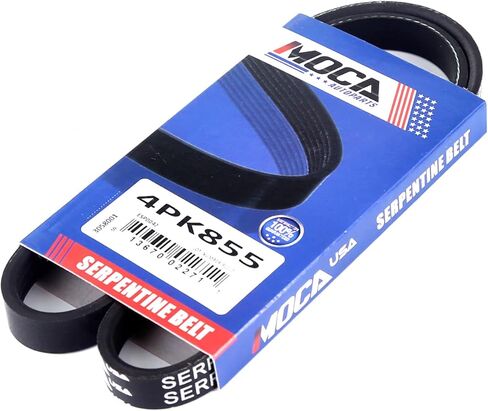 MOCA 4PK855 EPDM Serpentine Belt fits for Hyundai 2001-2011 Elantra 2.0L, 2003-2008 Tiburon 2.0L for Kia 2010-2011 Soul 2.0L, for Subaru 2007-2008 Forester 2.5L, for Volkswagen 2004-2005 Passat 2.0L in Saudi Arabia