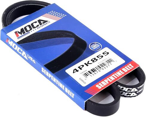 MOCA 4PK855 EPDM Serpentine Belt fits for Hyundai 2001-2011 Elantra 2.0L, 2003-2008 Tiburon 2.0L for Kia 2010-2011 Soul 2.0L, for Subaru 2007-2008 Forester 2.5L, for Volkswagen 2004-2005 Passat 2.0L in Saudi Arabia