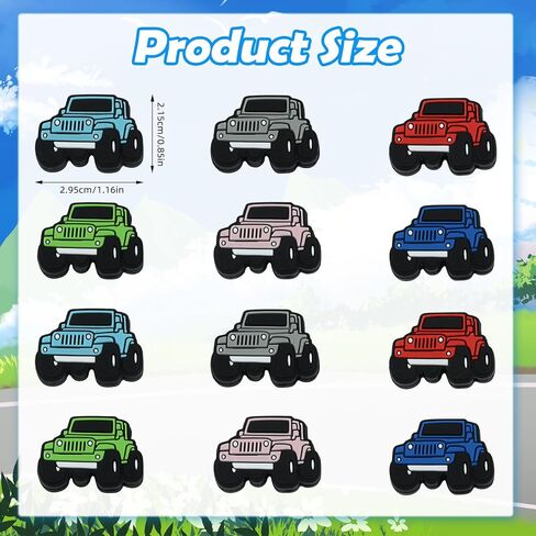 12Pcs Car Silicone Beads for Keychain Making Unique Focals Cute Silicone Focal Beads for Pens Bracelets Necklace Earrings DIY Crafts in Saudi Arabia