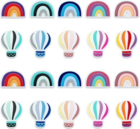 12Pcs Car Silicone Beads for Keychain Making Unique Focals Cute Silicone Focal Beads for Pens Bracelets Necklace Earrings DIY Crafts in Saudi Arabia