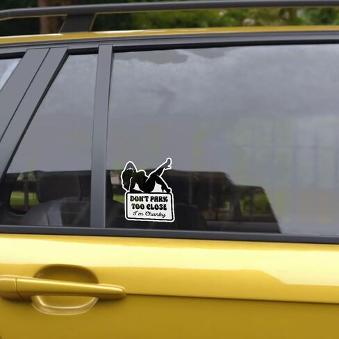 3 قطع ملصق سيارة Don't Park Too Close I'm Chunky، ملصق سيارة Don't Park Too Close I'm Chunky، ملصق سيارة Don't Park Too Close I'm Chunky، ملصقات مكتنزة مضحكة لشاحنة السيارة والكمبيوتر المحمول وخوذة الهاتف مقاس 5 بوصات (C1) in Saudi Arabia