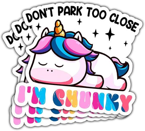 3 قطع ملصق سيارة Don't Park Too Close I'm Chunky، ملصق سيارة Don't Park Too Close I'm Chunky، ملصق سيارة Don't Park Too Close I'm Chunky، ملصقات مكتنزة مضحكة لشاحنة السيارة والكمبيوتر المحمول وخوذة الهاتف مقاس 5 بوصات (C1) in Saudi Arabia