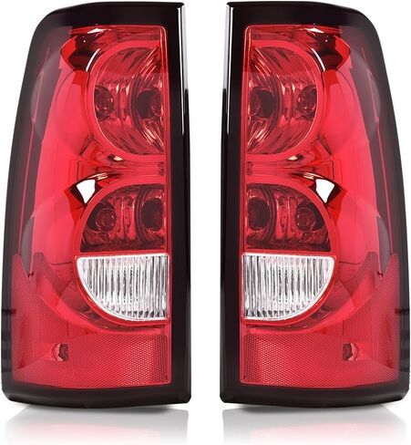 مصابيح خلفية PIT66 متوافقة مع 2003 2004 2005 2006 Chevy Silverado 1500 2500 3500 مجموعة مصابيح الإضاءة الخلفية LED المصابيح الخلفية اليسرى واليمنى، تتضمن المصابيح وحزام الأسلاك in Saudi Arabia
