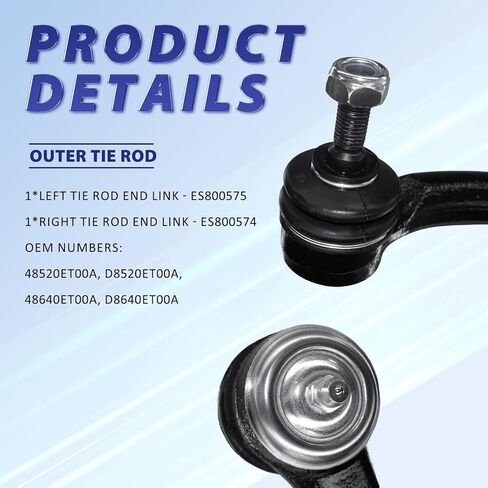 8pcs Suspension Kit Front Left Right Lower Control Arm w/Ball Joint Front Tie Rod Sway Bar End Link Assembly Replacement for 2007-2012 NISSAN SENTRA -K620373 K750096 ES800574 EV800820 in Saudi Arabia
