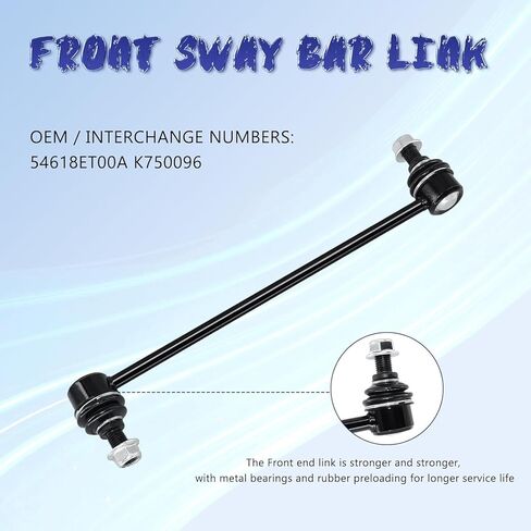 8pcs Suspension Kit Front Left Right Lower Control Arm w/Ball Joint Front Tie Rod Sway Bar End Link Assembly Replacement for 2007-2012 NISSAN SENTRA -K620373 K750096 ES800574 EV800820 in Saudi Arabia