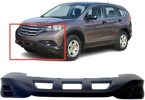 FitParts Compatible With Front Lower Bumper Cover 2012 2013 2014 Honda CR-V HO1015108 LX Sport. Ready to paint. 04712T0AA60 in Saudi Arabia