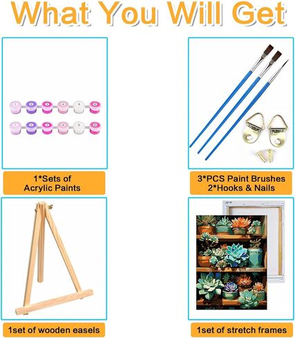 مجموعات الطلاء بإطار من Meothan للبالغين، طلاء الهالوين حسب الرقم للبالغين المبتدئين، مجموعات الطلاء بالأرقام على القماش مع إطار وحامل لديكور جدار المنزل 11.8 × 15.7 بوصة (شبح) in Kuwait