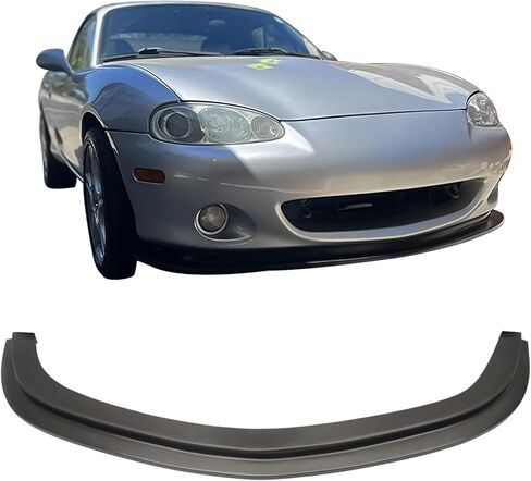 Front Bumper Lip Spoiler Compatible with 2001-2005 Mazda Miata MX-5 MX5, DS Style Black PU Front Bumper Lip Spoiler Bodykit Splitter Diffuser Air Dam Chin Diffuser by IKON MOTORSPORTS, 2002 2003 in Saudi Arabia