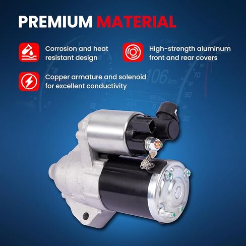 MOCA Starter Motor Fits 2007 for Honda Odyssey V6 3.5L, 2008-2010 for Honda Odyssey V6 3.5L w/o Variable Cylinder Management Engine in Saudi Arabia