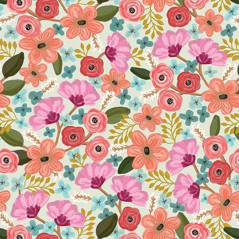 Jillson Roberts Bulk Floral Gift Wrap, Drifting Blossoms, 1/2 Ream 417 feet x 24 inches in Saudi Arabia