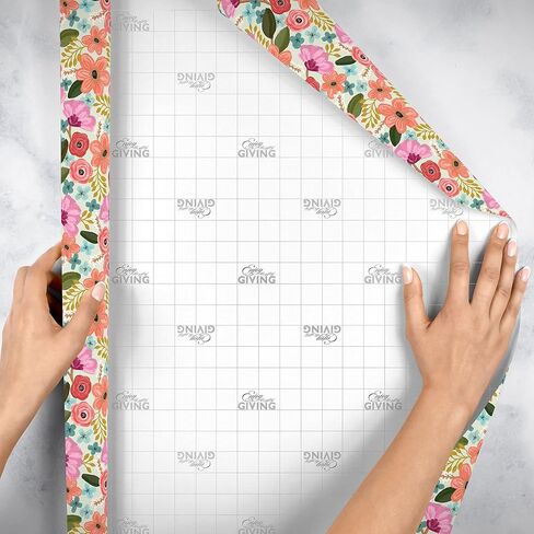 Jillson Roberts Bulk Floral Gift Wrap, Drifting Blossoms, 1/2 Ream 417 feet x 24 inches in Saudi Arabia