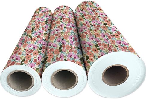 Jillson Roberts Bulk Floral Gift Wrap, Drifting Blossoms, 1/2 Ream 417 feet x 24 inches in Saudi Arabia