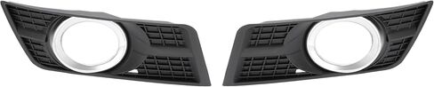 KUAFU Fog Light Bezel Compatible with 2010-2016 Cadillac SRX Bumper Driving Fog Lamps Cover L&R Side Black & Silvery Color Replacement for 25778388 25778389 GM1038125 GM1039125 in Saudi Arabia