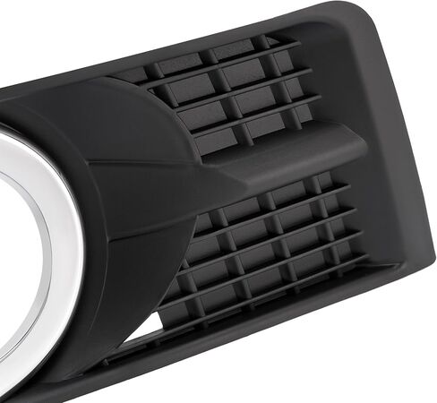 KUAFU Fog Light Bezel Compatible with 2010-2016 Cadillac SRX Bumper Driving Fog Lamps Cover L&R Side Black & Silvery Color Replacement for 25778388 25778389 GM1038125 GM1039125 in Saudi Arabia