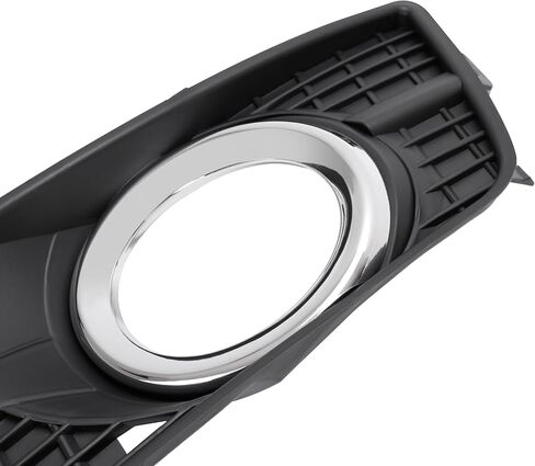 KUAFU Fog Light Bezel Compatible with 2010-2016 Cadillac SRX Bumper Driving Fog Lamps Cover L&R Side Black & Silvery Color Replacement for 25778388 25778389 GM1038125 GM1039125 in Saudi Arabia