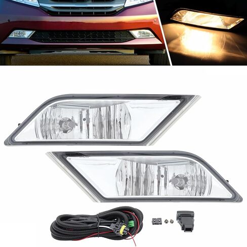 Front Bumper Fog Light Assembly Fit for Honda Odyssey 2011 2012 2013 Driving Fog Lamp With Bulbs Wiring Harnesses in Saudi Arabia