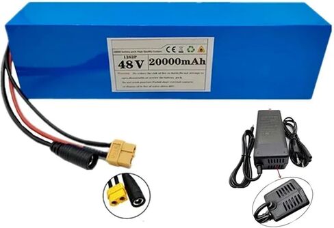 48V 20Ah 13S2P Ebike Battery for 1000W 750W 500W Waterproof Electric Bicycle Scooter Motor E-Bike Lithium-Ion Battery with Charger Abrasion-Resistant Long Battery Life 48V 20Ah,XT60+SM in Saudi Arabia
