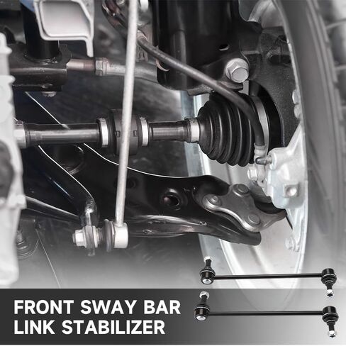 Front Stabilizer Bar Link Kit (2-Pack) - Sway Bar Links for Fiat 500X 2016-2019 & for Jeep Compass 2017-2022 OE# K90344 K750795 in Saudi Arabia