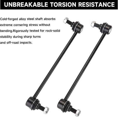 Front Stabilizer Bar Link Kit (2-Pack) - Sway Bar Links for Fiat 500X 2016-2019 & for Jeep Compass 2017-2022 OE# K90344 K750795 in Saudi Arabia