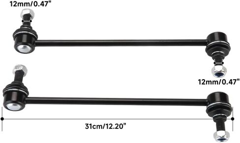 Front Stabilizer Bar Link Kit (2-Pack) - Sway Bar Links for Fiat 500X 2016-2019 & for Jeep Compass 2017-2022 OE# K90344 K750795 in Saudi Arabia