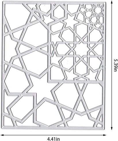 Geometry Background Die Cuts for Card Making, Irregular Stripe Background Cutting Dies Metal Template Molds, Geometry Frame Dies for Crafting DIY Photo Album Embossing Scrapbooking Supplies in Saudi Arabia