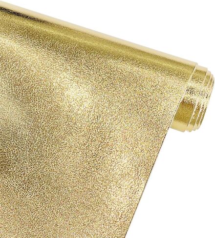 ONEART | Metallic Gold Soft Faux Leather Fabric, 0.9 mm Lambskin Synthetic Pleather for Handbag Wallets Hair Bows Crafts in Saudi Arabia