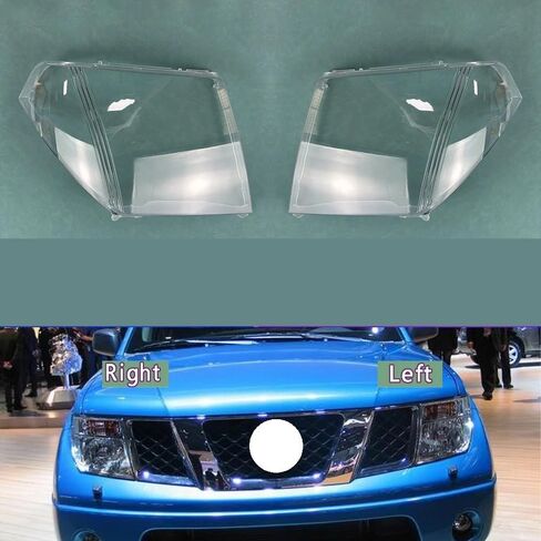 Transparent Headlamp Cover Compatible With N-issan Navara D40 (2005-2013) - Plexiglass Replacement Shell(Left 1PCS) in Saudi Arabia