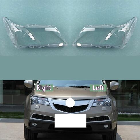 Transparent Headlight Cover 2007-2013 Compatible With H-onda Compatible With A-cura MDX - Replacement Plexiglass Lens Original Headlamps(A Piar 2PCS) in Saudi Arabia
