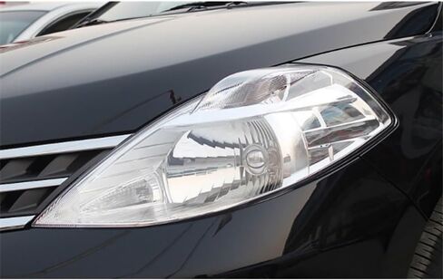 Compatible With N-issan Tiida 2008-2010 Headlamp Cover - Transparent Plexiglass Headlight Shell Replacement(1 Piar) in Saudi Arabia