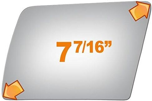 Flat Driver Side Mirror Replacement Glass for 1992-1997 GMC K2500 SUBURBAN in Saudi Arabia