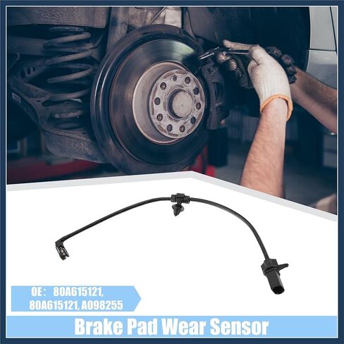 Rear Brake Pad Wear Indicator Sensor Fit for Audi Q5 A6 - Pack of 1 Black Stylish Design in Saudi Arabia