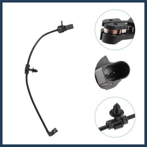 Rear Brake Pad Wear Indicator Sensor Fit for Audi Q5 A6 - Pack of 1 Black Stylish Design in Saudi Arabia