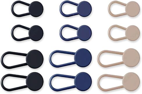 Set of 12 Button Extenders for Pants and Skirts Adjustable Elastic Waist Extension Clips for Men and Women in Saudi Arabia