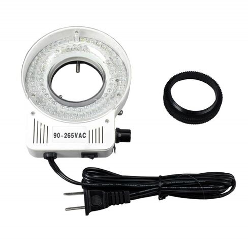AmScope LED-80M 80-LED Microscope Ring Light w Heavy-Duty Metal Box and Adapter in Saudi Arabia