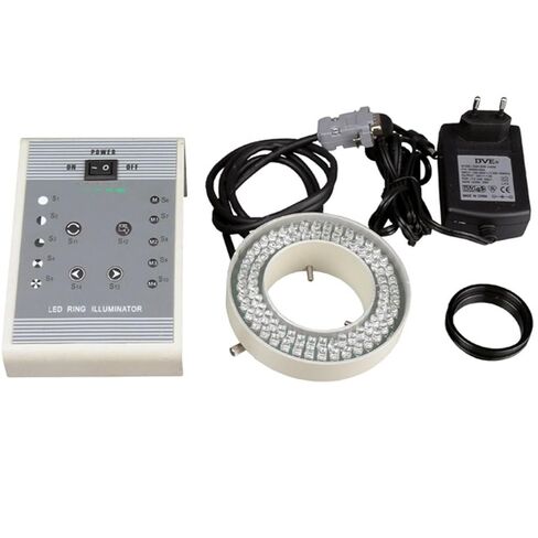 AmScope LED-80M 80-LED Microscope Ring Light w Heavy-Duty Metal Box and Adapter in Saudi Arabia
