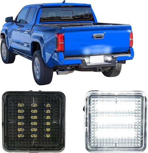 LED License Plate Light Assembly Compatible with 2016 2017 2018 2019 2020 2021 2022 2023 Toyota Tacoma 2014-2021 Tundra Tag Light Lamp Accessories Replacement 6000K White,812700C040,Pack of 2 in Kuwait