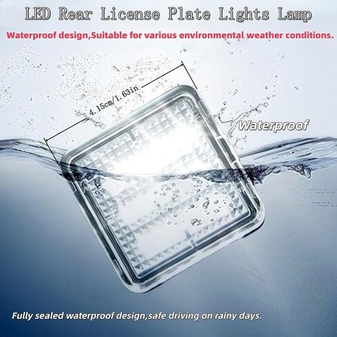 LED License Plate Light Assembly Compatible with 2016 2017 2018 2019 2020 2021 2022 2023 Toyota Tacoma 2014-2021 Tundra Tag Light Lamp Accessories Replacement 6000K White,812700C040,Pack of 2 in Kuwait