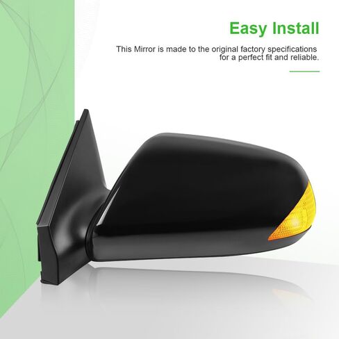 SCITOO Side View Mirrors A Pair of Mirrors Compatible with 2005-2010 forFor Scion TC Base Coupe 2-Door 2.4L SC1320102 SC1321102 Power Adjustment Non-Heated Turn Signal in Saudi Arabia