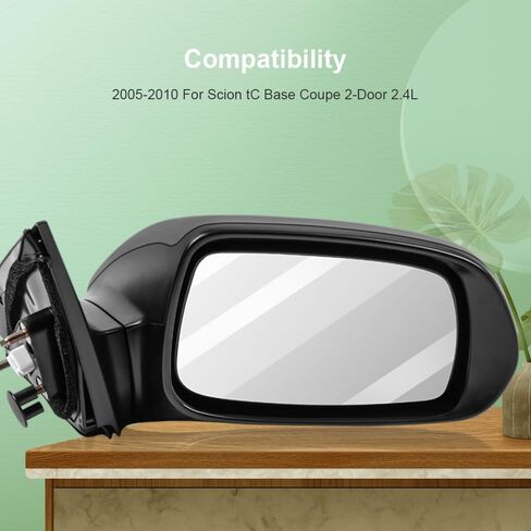 SCITOO Side View Mirrors A Pair of Mirrors Compatible with 2005-2010 forFor Scion TC Base Coupe 2-Door 2.4L SC1320102 SC1321102 Power Adjustment Non-Heated Turn Signal in Saudi Arabia