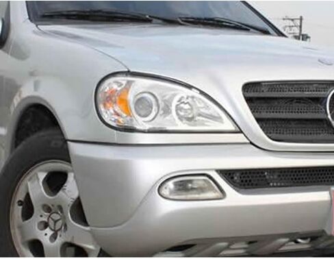 غطاء زجاجي للمصابيح الأمامية متوافق مع Benz M-Class W163 ML320 ML350 ML500 (1999-2004) - حافظة عدسة شفافة (يمين) in Saudi Arabia
